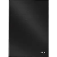 Leitz Solid - Notisbok - A4 (210 x 297 mm) - 80 ark / 160 sider - rutet - svart - plast