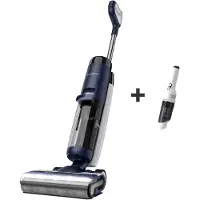 Tineco FLOOR ONE S7 FlashDry Pet - Støvsuger - pinne - uten pose - uten kabel - blå inkludert lader