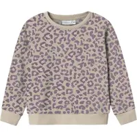 Name it Collegegenser - Nei - NmfDavina - Summer Sand/Leo - - 2 år (92) - Collegegenser