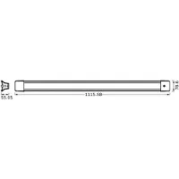 Osram LED-hengelampe til kontor LINE, lengde 112 cm hvit bryter