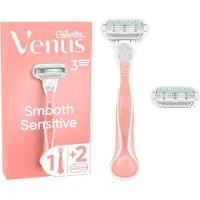 Gillette Smooth Sensitive Pink Handle + 2 refills