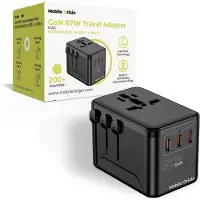 Mobile Origin GaN 67W Travel Adapter PW5 EU/UK/US/AUS 3x USB-C + USB-A