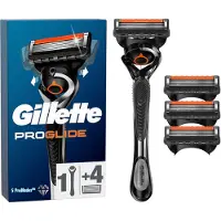 Gillette Fusion Proglide Manuell Barberhøvel + 4 Ekstra Blader