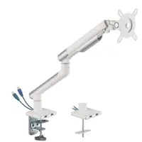 Dutzo Skjermholder for 1 skjerm (17"-32") - Slim USB-utgave (Hvit)