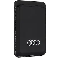 Audi magnetisk lommebok i syntetisk lær, kompatibel med MagSafe - svart