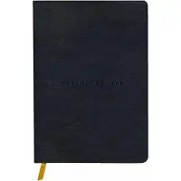 Clairefontaine Flying Spirit Læder Notesbog A5, 14,8x21cm, Linieret 180 sider, 90 ark, papiret er elfenbens farvet, leveres i æske