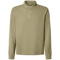 Pepe Jeans for man. PM542213 New Oliver green polo shirt (L), Casual, Cotton, Long sleeve