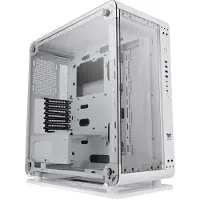 Thermaltake Core P6 TG Snow - Mid tower - SSI CEB - sidepanel med vindu (herdet glass) - ingen strømforsyning (PS/2) - hvit - USB/lyd
