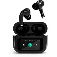 Gembird TWS-LCD-ANC-01-BK - True wireless-hodetelefoner med mikrofon - i øret - Bluetooth