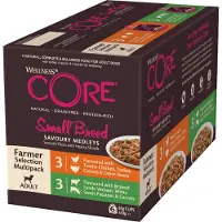 Wellness Core Small Breed Savoury Medleys Farmer Multipack (6x 85g)