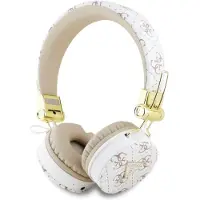GUESS Bluetooth ENC GUBH70E4PTMH hodetelefoner med øretelefoner hvit 4G Triangle Round Shape