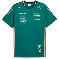 Puma x ASTON MARTIN ARAMCO F1 TEAM Replica Stroll Tee Men, Motorsport, Green Lux, S