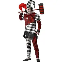 Atosa Harlequin Halloween-kostyme For Menn