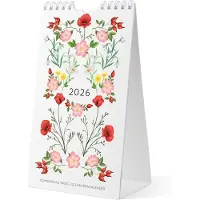 Adlibris Väggkalender 2026 Mini Duo 120x215 mm Burde