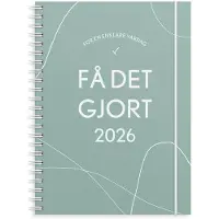 Adlibris Kalender 2026 A5 Få det gjort Grön Burde