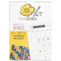 Adlibris Väggkalender 2026 A3 Doodle Burde