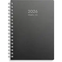 Adlibris Kalender 2026 Weekly A6 Eco Line Svart Burde