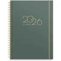 Adlibris Kalender 2026 A5 Life Planner Do more Grön Burde