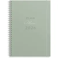 Adlibris Kalender 2026 A5 Plan More Grön Burde