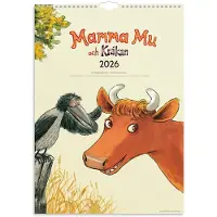 Adlibris Familjekalender 2026 A3 Mamma Mu Burde