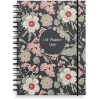 Adlibris Kalender 2026 A6 Life Planner Floral Burde
