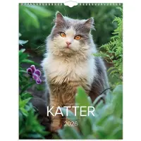 Adlibris Väggkalender 2026 Stora Kattkalendern 295x390 mm Burde