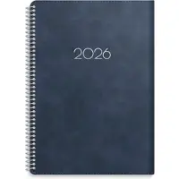 Adlibris Kalender 2026 A5 Business Twist Blå Burde