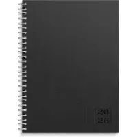 Adlibris Kalender 2026 A5 Business Textile Svart Burde