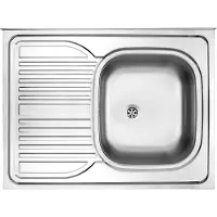 Deante Stål Zm6 Oppvaskkum Med 1 Kum Og Avrenningsfelt På Venstre Side For Nedfelling 311l