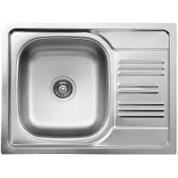 Deante Stål Zex Oppvaskkum Med 1 Kum Og Avrenningsfelt 011a