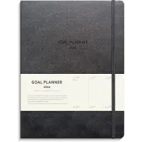 Adlibris Kalender 2026 Goal Planner Svart Burde
