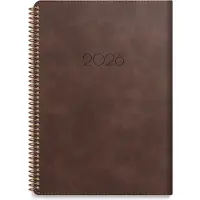 Adlibris Kalender 2026 A5 Business Twist Brun Burde