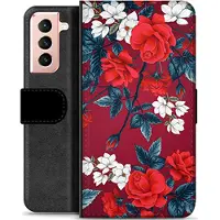 Mtp Products Samsung Galaxy S21 5G Premium Lommebok-deksel - Vintage Blomster