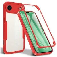 Mtp Products iPhone Air 360 Beskyttelse Deksel - Rød / Klar