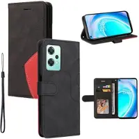 Mtp Products Bi-Color Series OnePlus Nord CE 2 Lite 5G Lommebok-deksel - Svart
