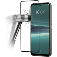 Mtp Products Full Cover HTC U23/U23 Pro Beskyttelsesglass - Svart Kant