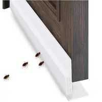 Mtp Products Silikon under dørtrekkstopper - 1m - Hvit