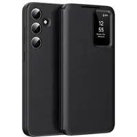 Mtp Products Samsung Galaxy A55 Smart Clear View Flip-etui med kortspor - Svart
