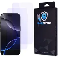 BlueDefend iPhone 16 Pro Anti-Blue Light Skjermbeskyttere Beskyttelsesglass - 2 stk.
