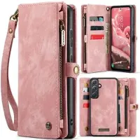 CASEME Samsung Galaxy A36 008 2-i-1 Multifunksjonell Lommebok-deksel - Rosa