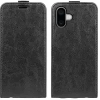 Mtp Products iPhone 16 Vertikalt Flip-Deksel med Kortlomme - Svart