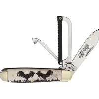 Robeson Gamecock Folder White Etch