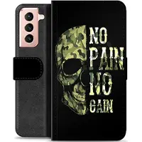 Mtp Products Samsung Galaxy S21 5G Premium Lommebok-deksel - No Pain, No Gain
