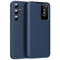 Mtp Products Samsung Galaxy S24 Smart Clear View Flip-etui med kortspor - Safir