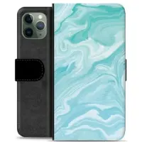 Mtp Products iPhone 11 Pro Premium Lommebok-deksel - Blå Marmor