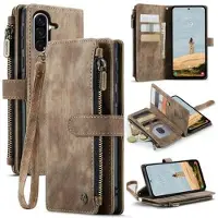CASEME Samsung Galaxy A56 C30 Multifunksjonell Lommebok-deksel - Brun