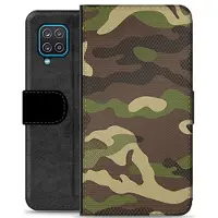 Mtp Products Samsung Galaxy A12 Premium Lommebok-deksel - Kamuflasje