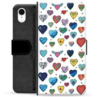 Mtp Products iPhone XR Premium Lommebok-deksel - Hjerter