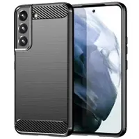 Mtp Products Samsung Galaxy S23 5G Børstet TPU-deksel - Karbonfiber - Svart