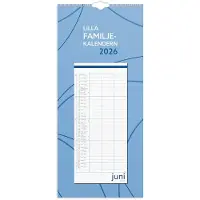 Adlibris Familjekalender 2026 Lilla Familjekalendern 190x430 mm Burde